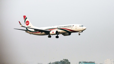 File photo of a Biman Bangladesh aircraft. Picture: Salahuddin Ahmed/TBS