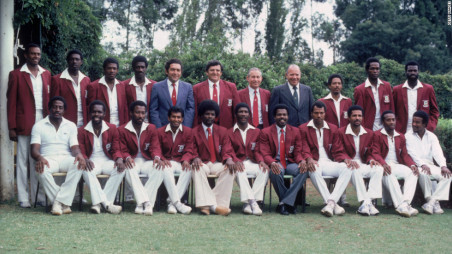 The West Indies team that toured South Africa in 1982-83 season Photo: Courtesy