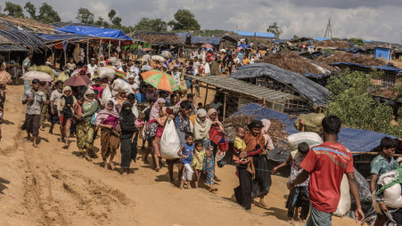 Around 40,000 Rohingya refugees are estimated to have fled to India from neighboring Myanmar. Photo: Bloomberg.