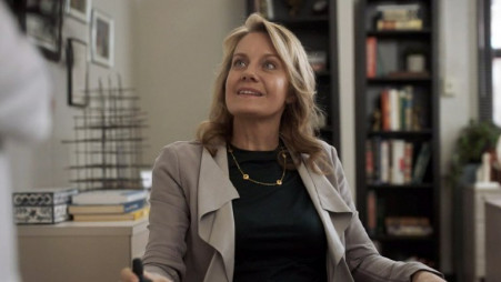 This image released by NBCUniversal shows actress Eileen Grubba in a scene from "New Amsterdam." Photo: Collected 