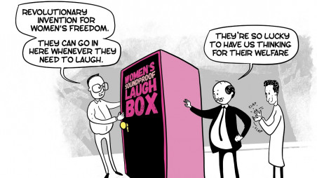 Is it time for the government to allow women to laugh a bit louder?