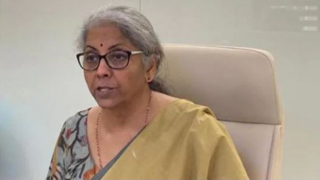 Finance minister Nirmala Sitharaman participated in the Global Investors Roundtable organised by the US-India Strategic Partnership Forum (USISPF) on Thursday. (TWITTER/ @nsitharaman.)
