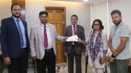 South Bangla Agriculture and Commerce Bank distributes relief among destitute people
