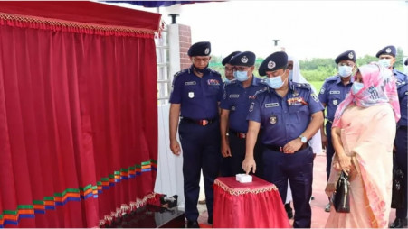 IGP Benazir donates graveyard to landless people in Lakshmipur