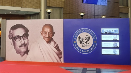 Bangabandhu-Bapu exhibition. Photo: Courtesy 