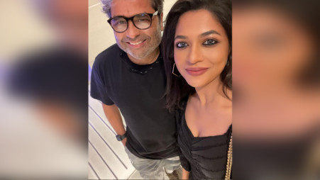 Vishal Bhardwaj and Azmeri Haque Badhon. Photo: Instagram