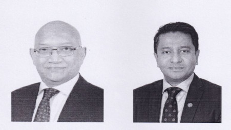 Shahadat Musharraf Khan (Mukul), left, Rashed Al Mahmud Titumir, right. Photo: Courtesy