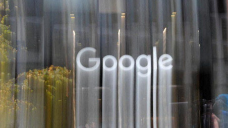 The Google name is displayed outside the company's office in London, Britain on 1 November 2018. REUTERS