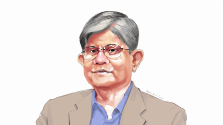Dr Saleh Uddin Ahmed, the former Governor of Bangladesh Bank. Illustration: TBS