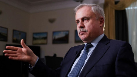 Stanislav Zas, Secretary General of the Collective Security Treaty Organization (CSTO), attends an interview with Reuters in Moscow, Russia February 17, 2022. REUTERS/Maxim Shemetov
