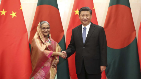 File photo. Prime Minister Sheikh Hasina and Chinese President Xi Jinping. Photo by Feng Yongbin/China Daily