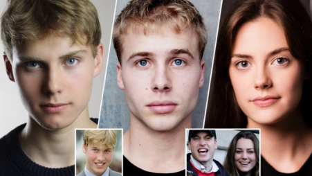 Rufus Kampa, Ed McVey and Meg Bellamy to portray Prince William and Kate Middleton in season 6 of The Crown. Photo: Getty Images via Deadline 
