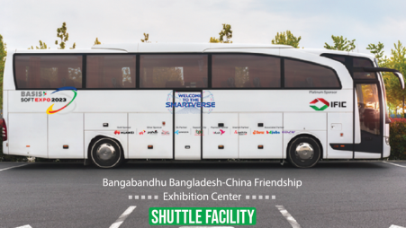 Free shuttle bus service for BASIS SoftExpo visitors