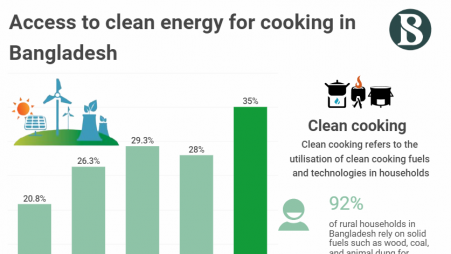 Access to clean energy for cooking in Bangladesh drops to 28% in 2022: BBS