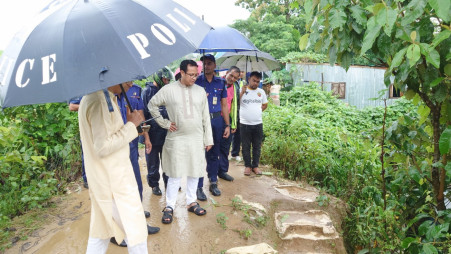 The Rangamati district administration asked the residents to take shelter in safer places. Photo: Collected