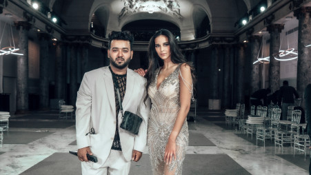  During the Dubai International Fashion Week in 2019, Tasmim Zobaear made his international debut. Photo: Courtesy
