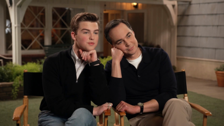 Jim Parsons with Iain Armitage. Photo: Collected