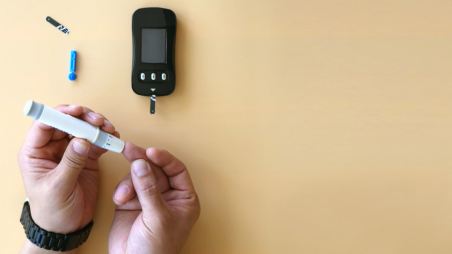 Representational image of a diabetes test kit. Photo: Unsplash