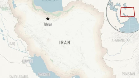 A map showing the country of Iran. Image: UNB