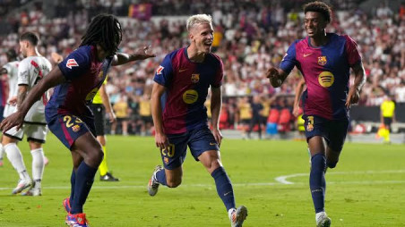 Dani Olmo shines on Barcelona debut to secure comeback win against Rayo Vallecano