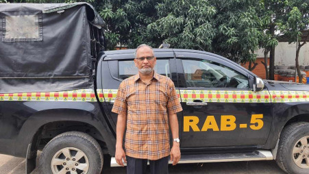 Former Rajshahi-4 MP Md Enamul Haque arrested on 16 September 2024. Photo: TBS