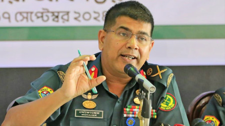Inspector General of Prisons Brig Gen Syed Md Motaher Hossain at a press briefing at the Department of Prisons in Dhaka on 17 September 2024, Photo: Focus Bangla
