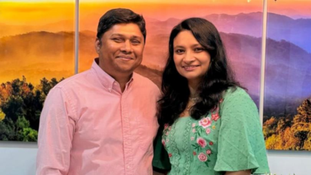 Bangladeshi expatriate couple, Shahidul Hasan Sapon and Sabrina Ahmed Papri. Photo: Collected