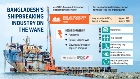 Scrap ship imports drop to two-decade low in 2024 for pandemic, war setbacks
