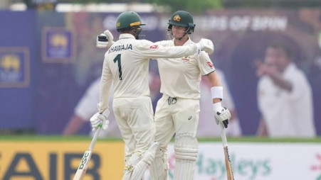 Smith joins 10,000-run club, Khawaja also hits hundred in Galle