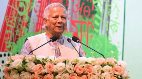 Chief Adviser Professor Dr Muhammad Yunus inaugurated a four-day program today to mark the Great Martyrs' Day and International Mother Language Day 2025 at the International Mother Language Institute in Dhaka. Photo: PID