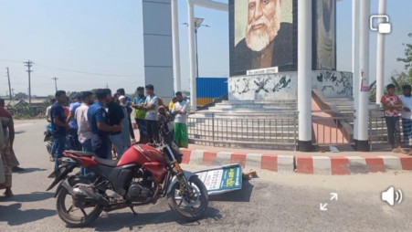 Photo shows the place of the accident. Screengrab from video
