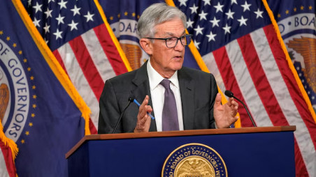 US Federal Reserve Chair Jerome Powell speaks at a press conference, following a two-day meeting of the Federal Open Market Committee on interest rate policy, in Washington, DC, US, March 19, 2025. REUTERS/Nathan Howard/File Photo