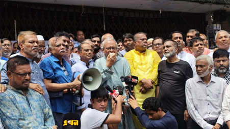 BNP Senior Joint Secretary General Advocate Ruhul Kabir Rizvi speaks at an event on 11 July 2025. Photo: TBS