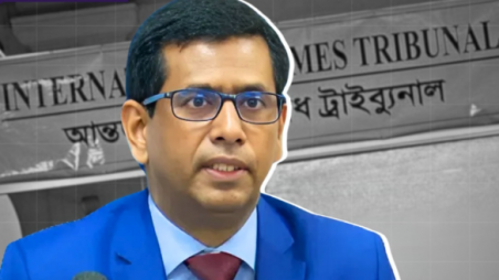 International Crimes Tribunal (ICT) Chief Prosecutor Mohammad Tajul Islam. TBS Illustration