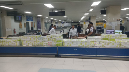 Contraband cigarettes and cosmetic products seized at Shah Amanat International Airport in Chattogram on 22 December 2025. Photo: TBS