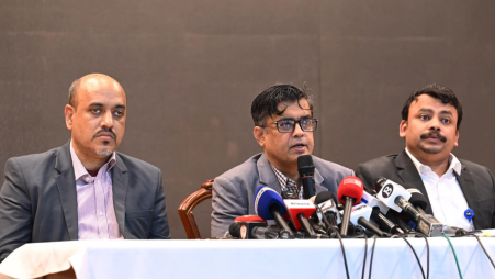 Chief Adviser’s Press Secretary Shafiqul Alam briefed the media today at the Foreign Service Academy this afternoon. 21 January 2026. Photo: CA's Press Wing