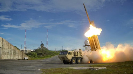 Terminal High Altitude Area Defence (THAAD) interceptor. Photo: Reuters