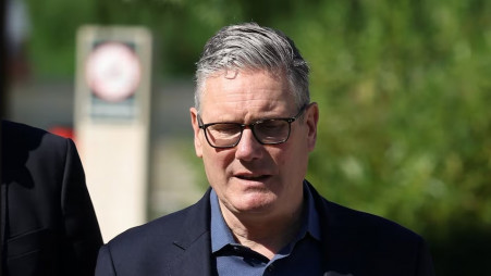 Britain's Prime Minister Keir Starmer walks as he visits a housing development in north London, Britain, June 19, 2026. Photo: Peter Macdiarmid/Pool via REUTERS