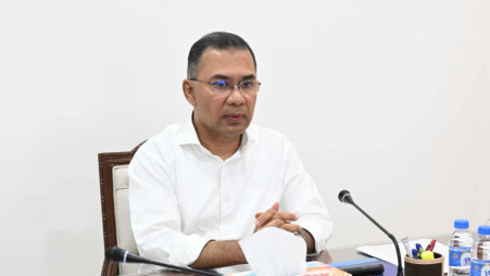 In focus- Prime Minister Tarek Rahman. Photo:UNB