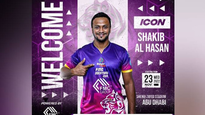Shakib Al Hasan named icon player of Bangla Tigers