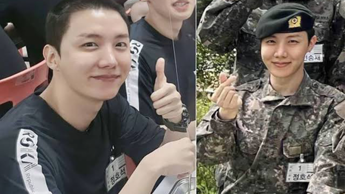 BTS' J-Hope Poses for Military Photos, Fans Can't Handle His Charm