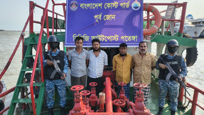 Coast Guard seizes 2 oil tankers with 17,400 litres of hoarded diesel in Chattogram