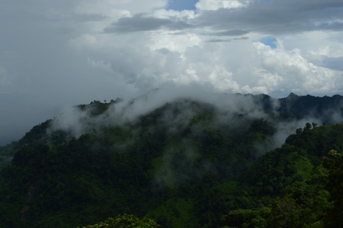 Tourists and locals used to come to enjoy the beauty of the mountains in Bandarban during rainy season. Photo: TBS