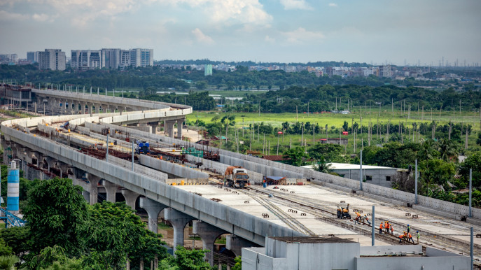 Japan is investing in the infrastructural development of Bangladesh and providing Tk16,594.59 crore for the Dhaka Metro Rail project. Photo: Mumit M/TBS. 