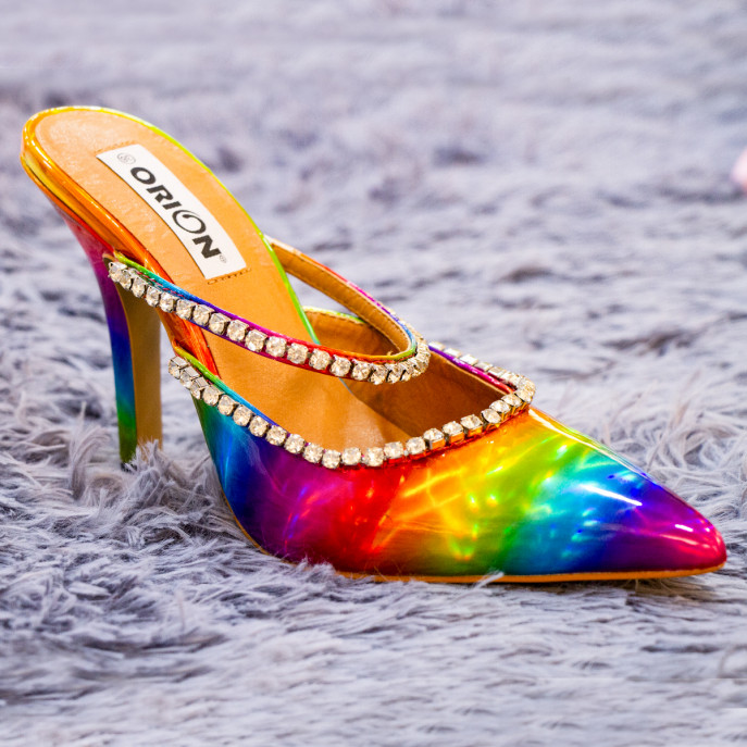 Buy Multi Color Embroidery Avril Floral Pencil Heels by House of Prisca  Online at Aza Fashions.
