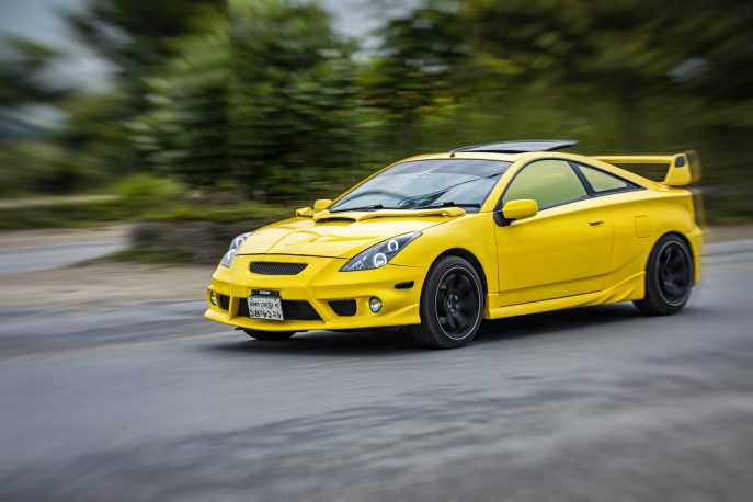 The Celica GTS is unapologetic in its design. It sits low to the ground and looks aggressive. Photo: Noor-A-Alam