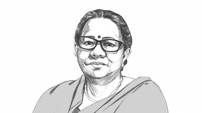 Rasheda K. Choudhury, Executive Director, Campaign for Popular Education (CAMPE). Illustration: TBS