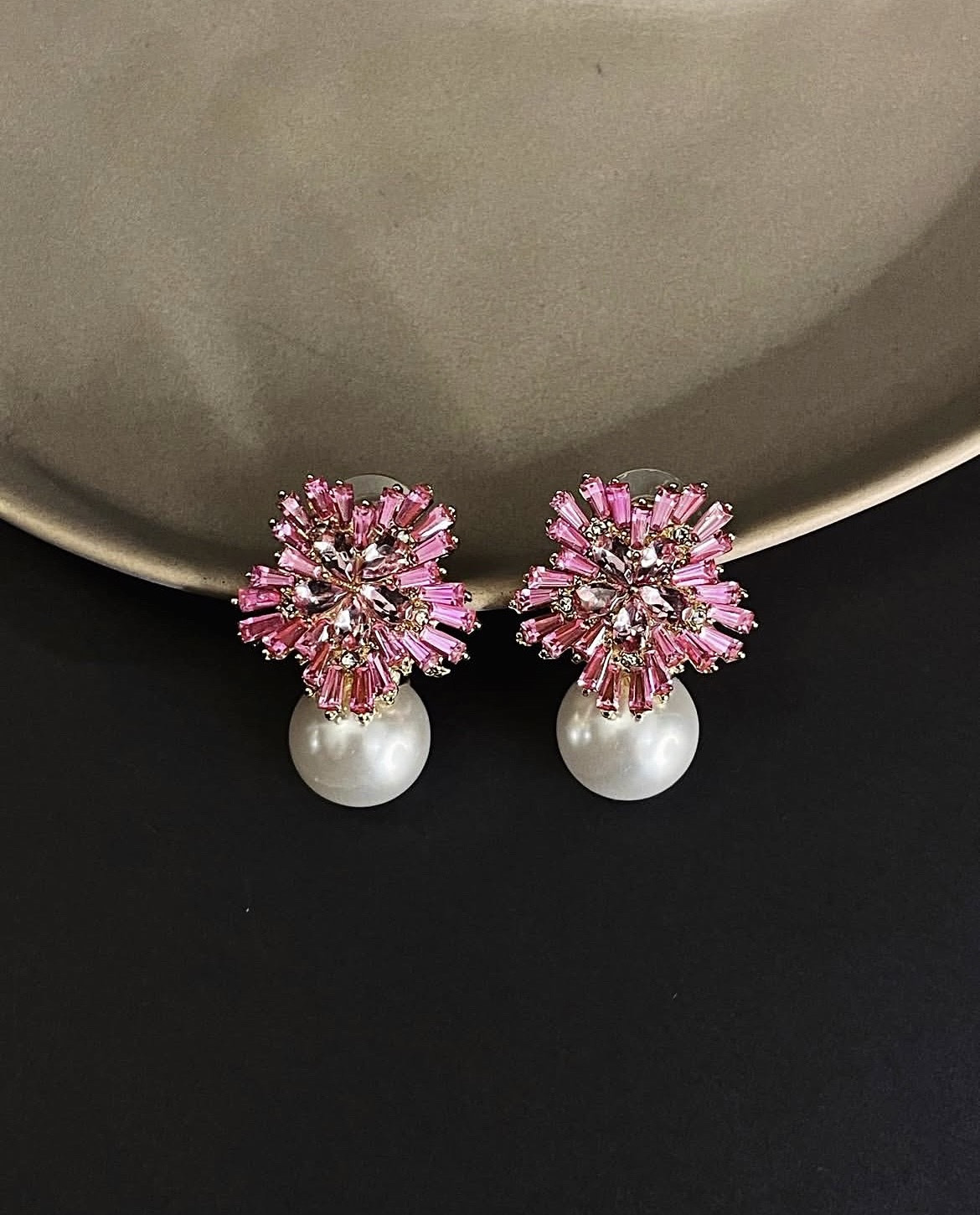 Snowflake Pearl Earrings