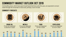 International commodity prices to fall further in 2020 