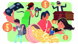 People have started to break out from the traditional nine-five work routine to earn money. Illustration: Asifur Rahman